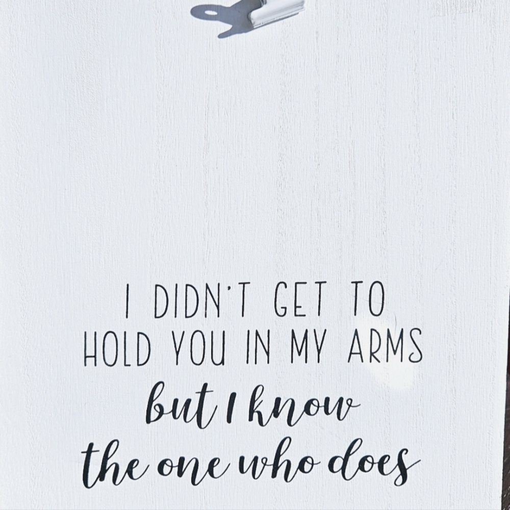 I don't get to hold you in my arms, but I know the one who does plaque.
